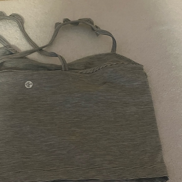 Manduka Striped Tank Top Sz 1 - Picture 7 of 8